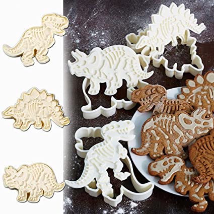 3D Dino koekjes uitsteekvorm | set van 3 stuks