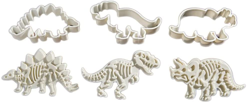 3D Dino koekjes uitsteekvorm | set van 3 stuks
