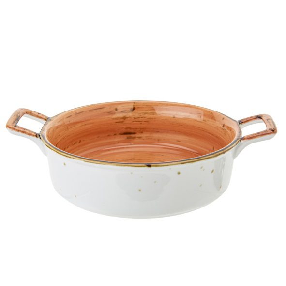 BRISBANE ORANGE Ovenschotel met 2 Grepen voor Airfryer D15.2 x 20CM