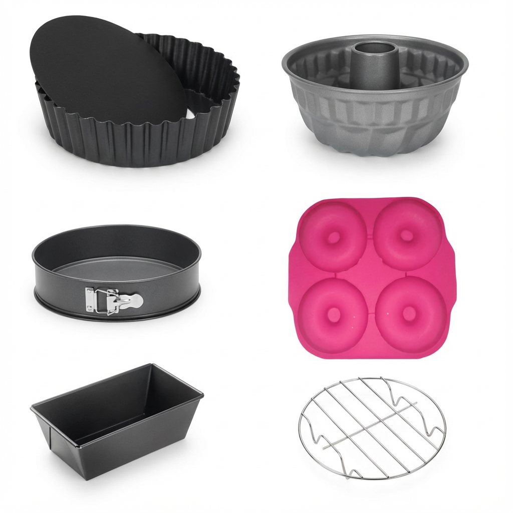 6 - delige accessoires set voor XXL Airfryer (Donutvorm)