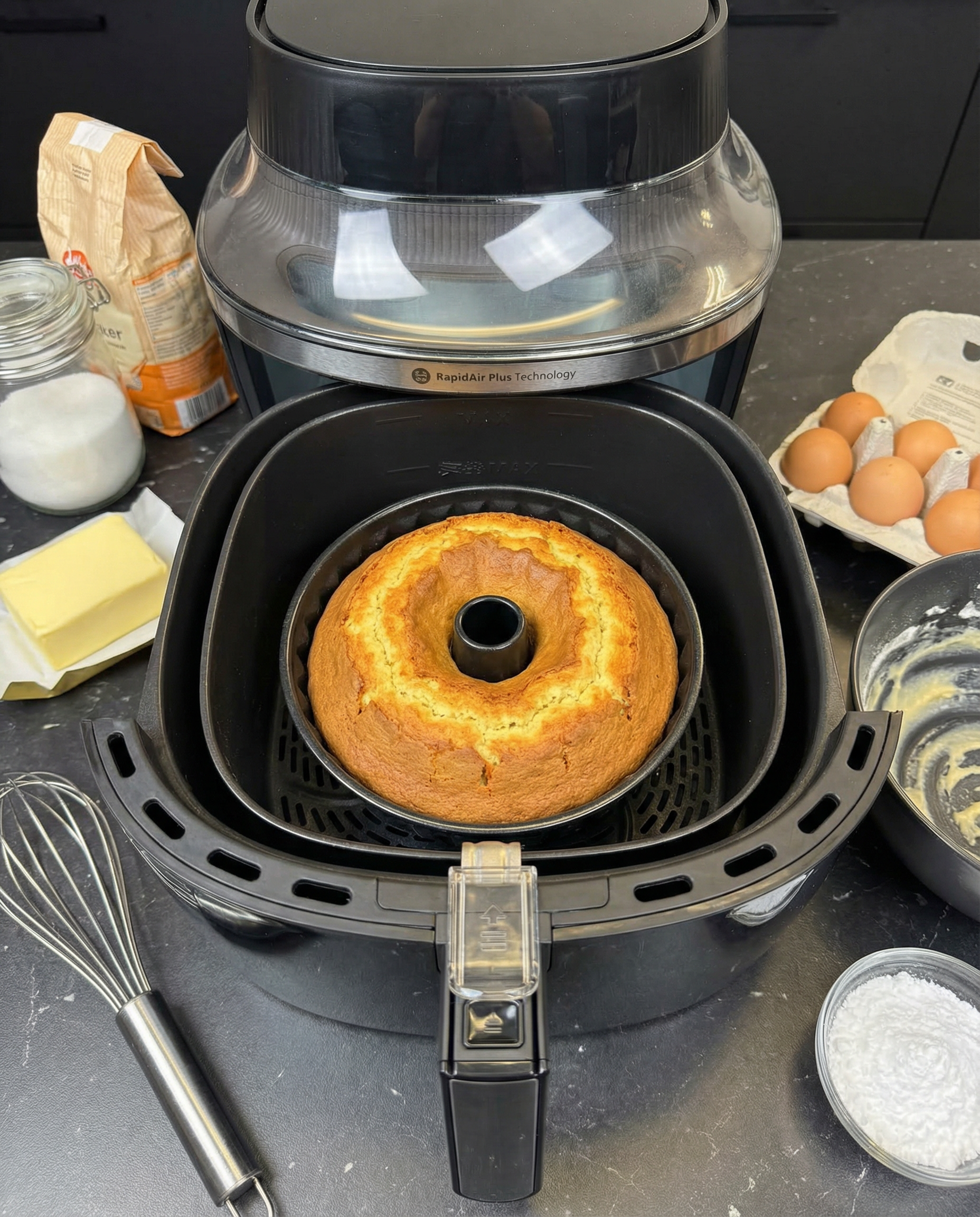 6 - delige accessoires set voor XXL Airfryer (Donutvorm)
