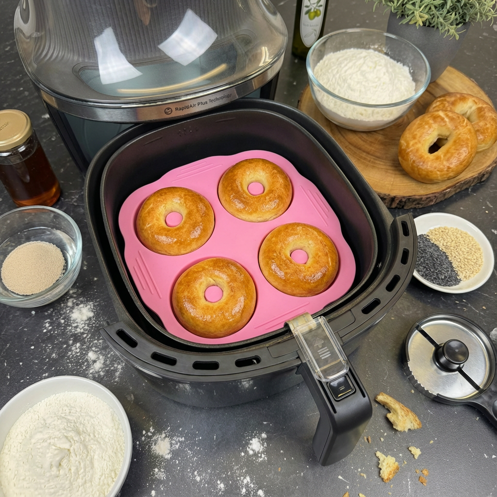 Siliconen donutvorm 19 x 20.5 cm | roze kleur