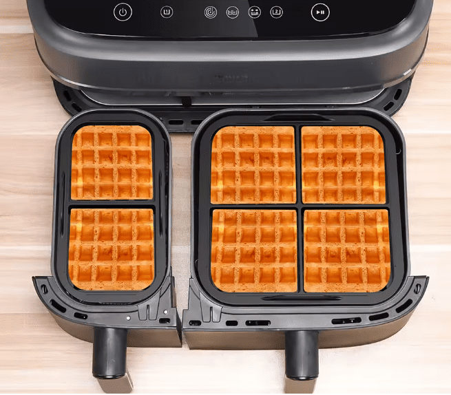 Dubbele wafelvorm voor dubbele Airfryers