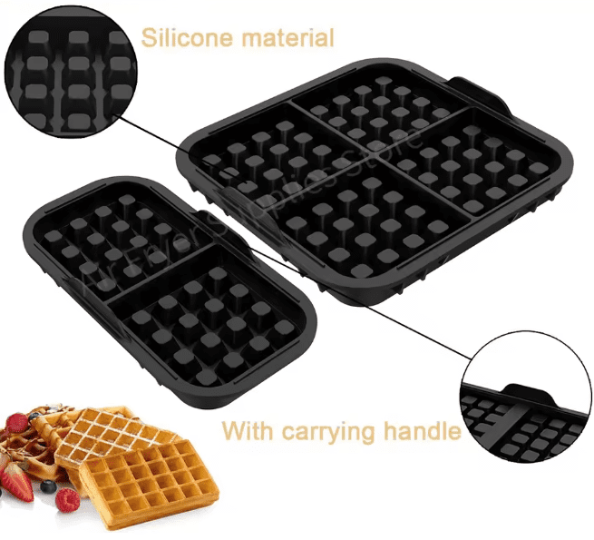 Dubbele wafelvorm voor dubbele Airfryers