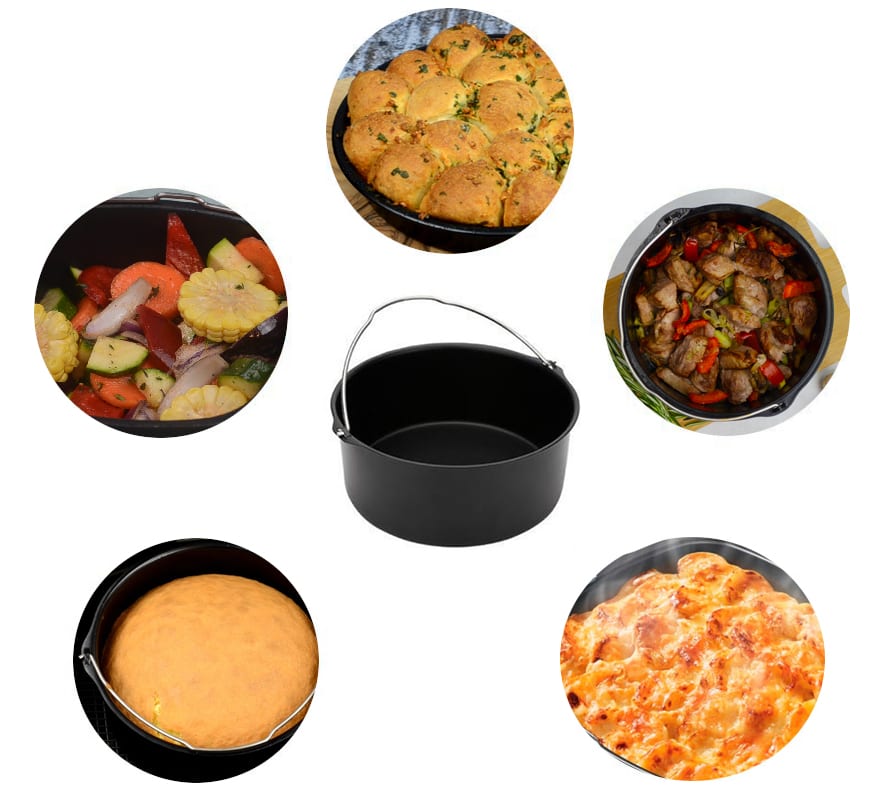 Grote airfryer bakvorm 20 cm buitenkant | Patisse