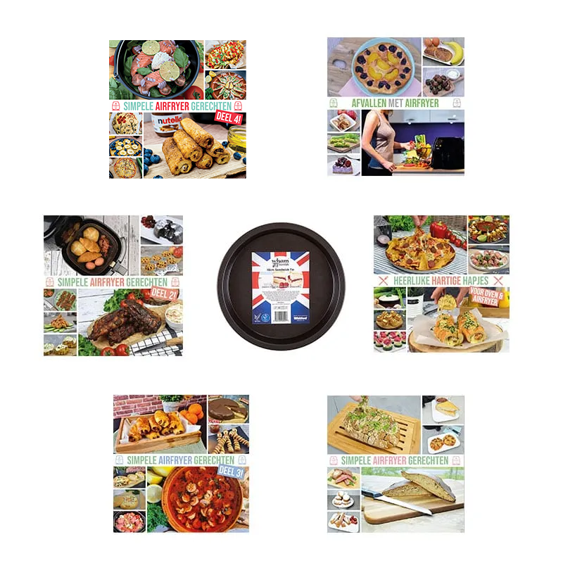 Combopack 7 : Alle Airfryer kookboeken + bakplaat