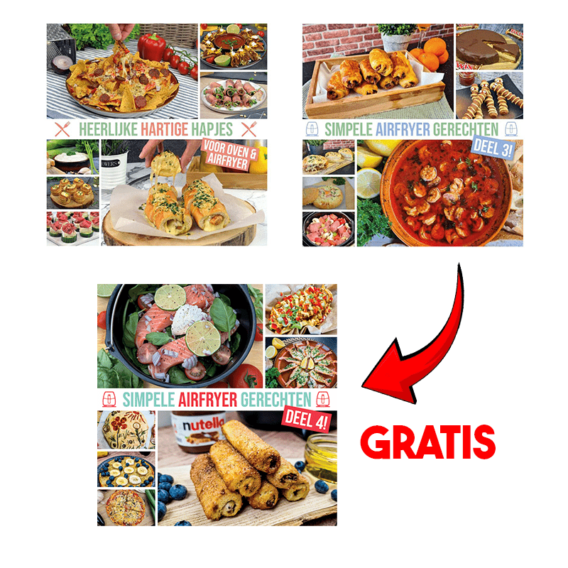 Exclusieve aanbieding: Airfryer kookboeken 2 + 1 Gratis!