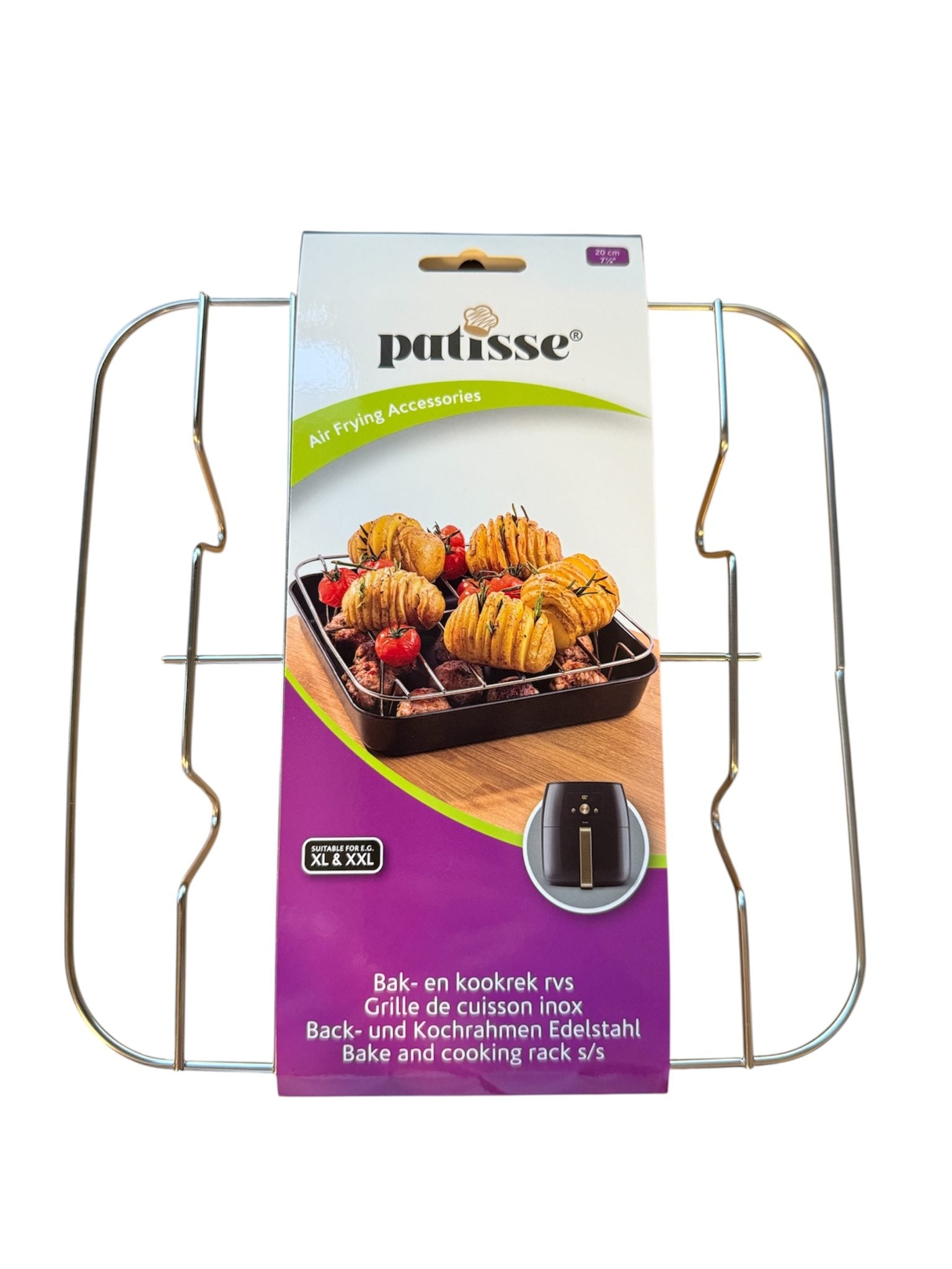 Airfryer scheidingsrekje vierkant 20 cm