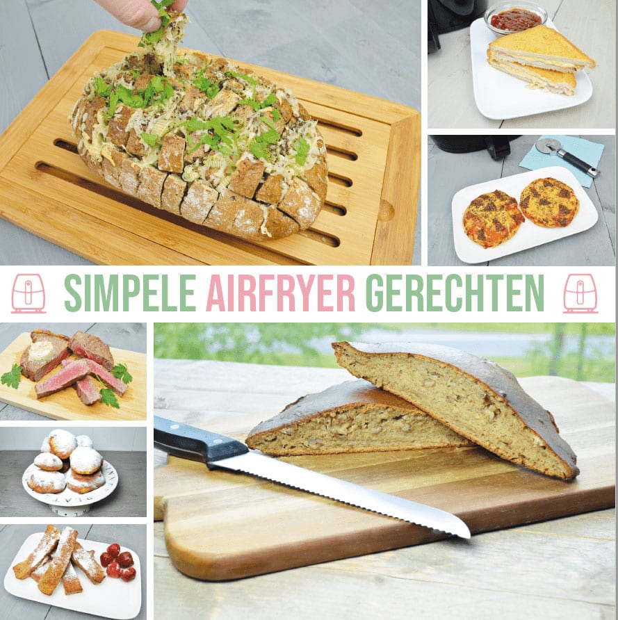 Combopack 5 : 4 Airfryer kookboeken + gratis bakplaat