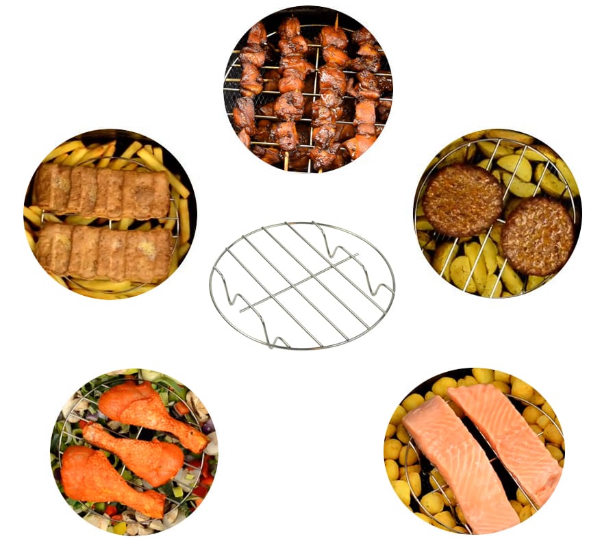 Premium-Zubehörset mit 6 Teilen für normale Airfryer