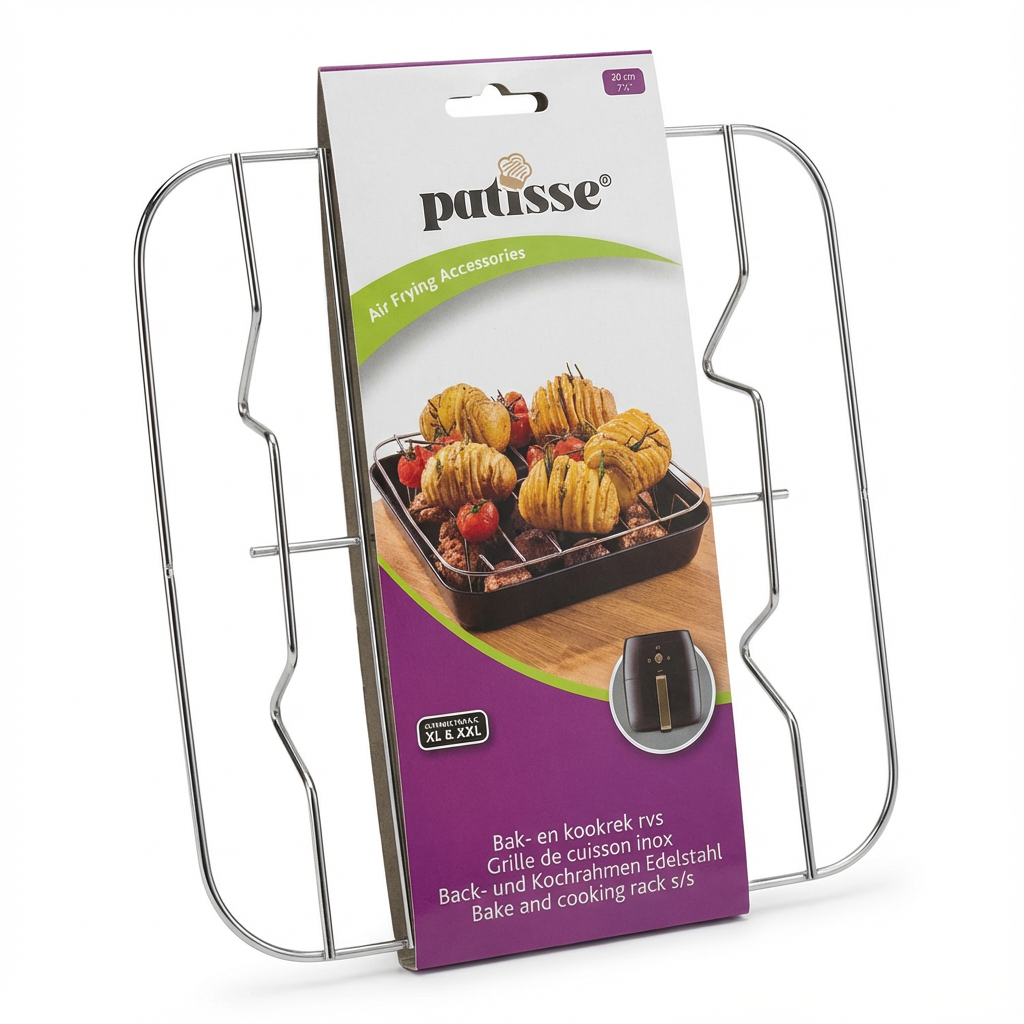 Airfryer scheidingsrekje vierkant 20 cm