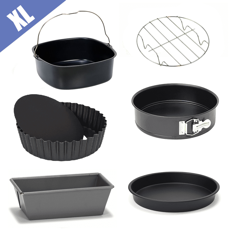Premium-Zubehörset mit 6 Teilen für normale Airfryer