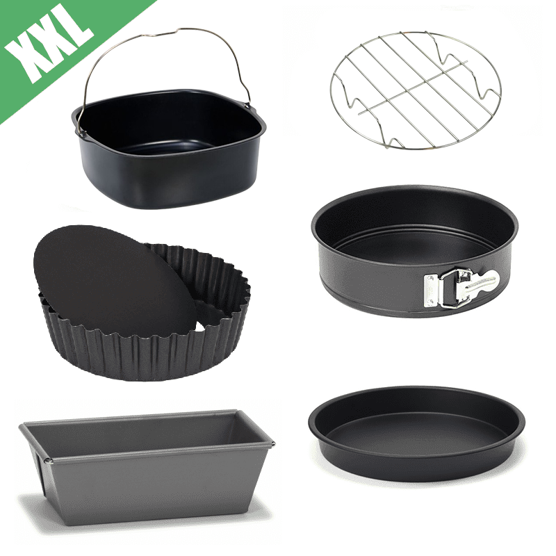 Premium-Zubehörset, 6-teilig, für XXL-Heißluftfritteusen